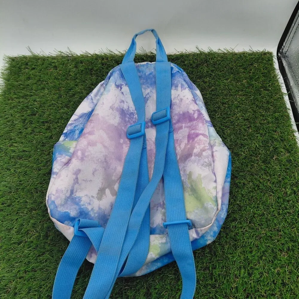 JanSport Women's Half Pint Mini Backpack Pastel Blue And Purple